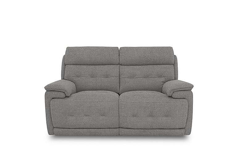 Brescia Fabric 2 Seater Sofa with Power Recliner - Haze