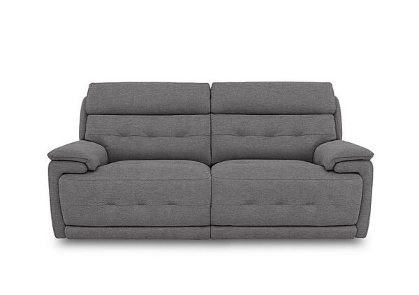 Brescia Fabric 3 Seater Sofa  Charcoal Grey | Bed Sava