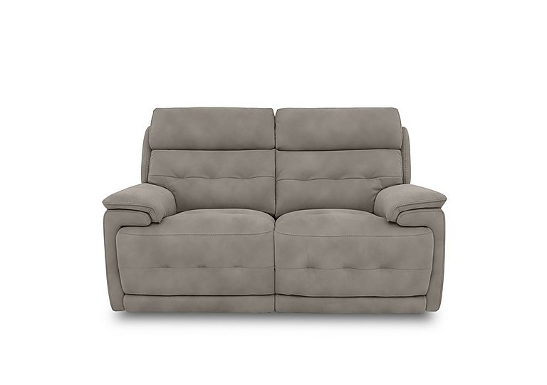 Brescia Fabric 2 Seater Sofa with Power Recliner - Marble
