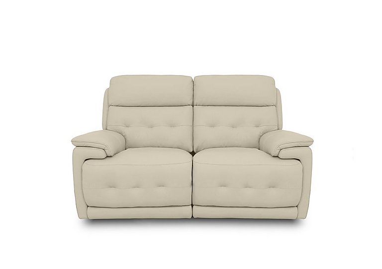 Brescia BV Leather 2 Seater Power Recliner Sofa with Power Headrests - BV Bisque