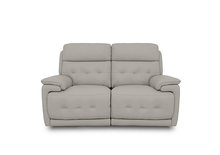 Brescia NC Leather 2 Seater Power Recliner Sofa with Power Headrests - Feather