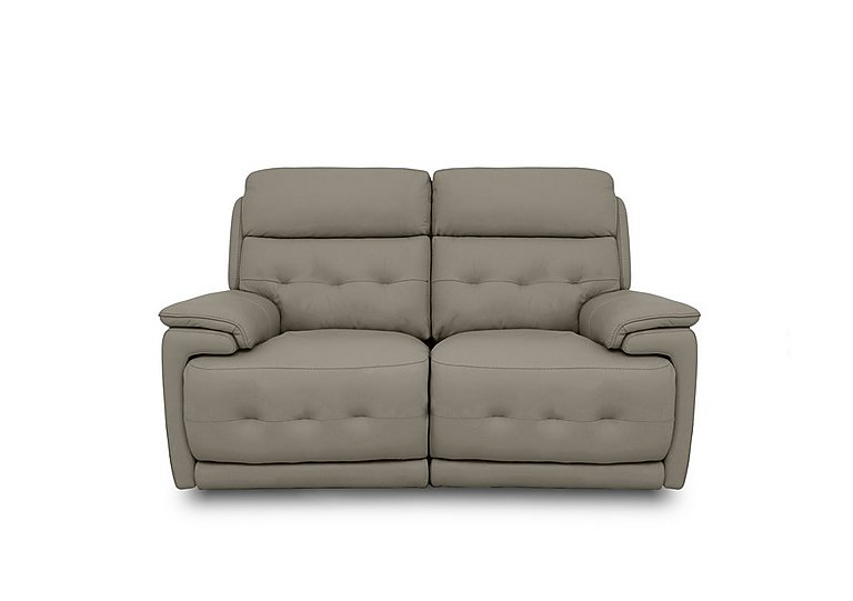 Brescia BV Leather 2 Seater Sofa with Power Recliner - BV Taupe