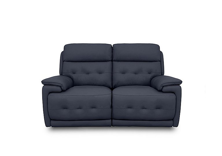 Brescia BV Leather 2 Seater Sofa with Power Recliner - BV Ocean Blue
