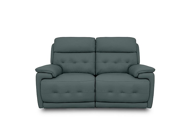 Brescia NC Leather 2 Seater Sofa with Power Recliner - NC Lake Green