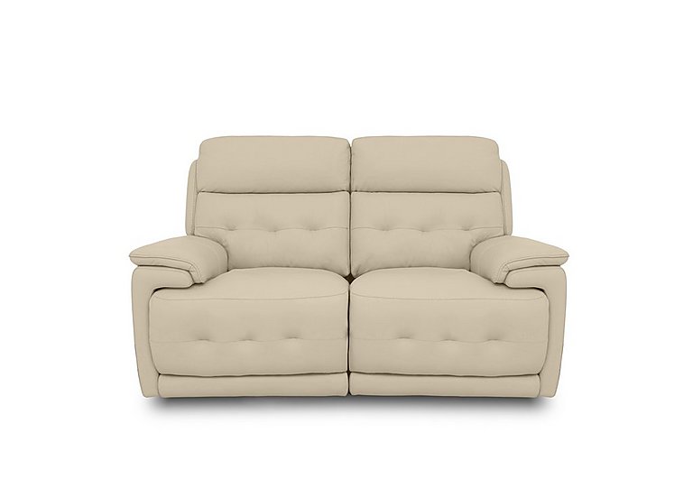 Brescia NC Leather 2 Seater Sofa with Power Recliner - NC Bisque