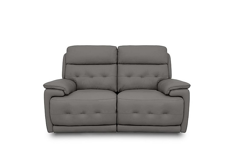 Brescia NC Leather 2 Seater Sofa with Power Recliner - NC Elephant