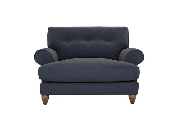 The Lounge Co  Bronwyn Fabric Classic Back Snuggler  Bilberry Tart | Bed Sava