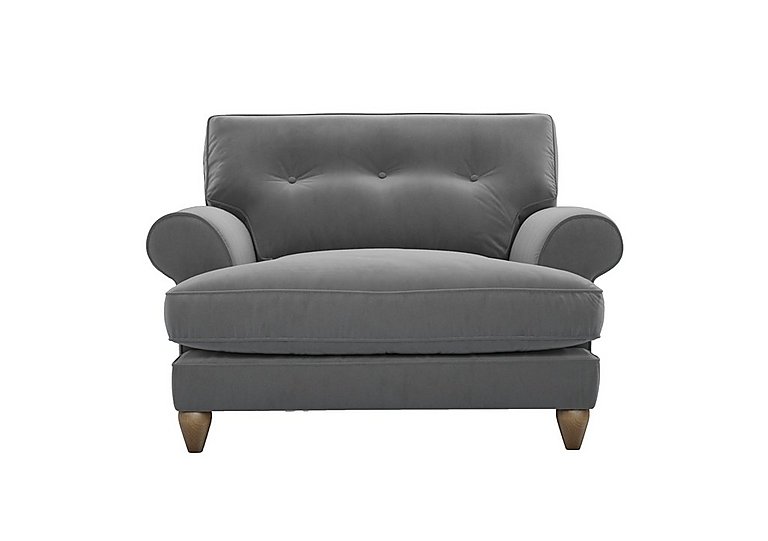 The Lounge Co. - Bronwyn Fabric Classic Back Snuggler - Koala Cub with Walnut Feet