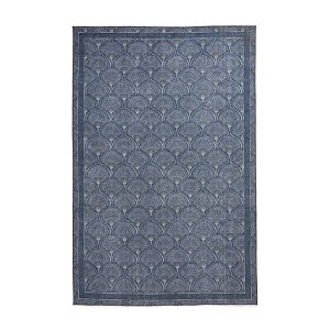 Catherine Lansfield  Deco Peacock Washable Rug  152cm x 230cm  Blue | Bed Sava