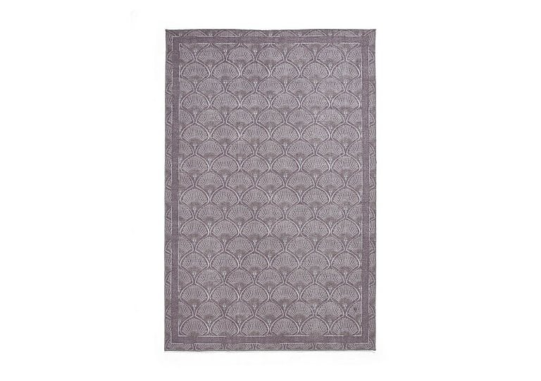 Catherine Lansfield - Deco Peacock Washable Rug - 122cm-x-170cm - Lilac