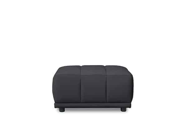 Cube Fabric Large Footstool  Iron Grey | Bed Sava