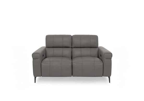 World of Leather  Homestage NC Leather 2 Seater Power Recliner Sofa with Power Headrests  NC Elephant | Bed Sava