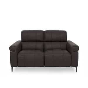 World of Leather  Homestage NC Leather 2 Seater Power Recliner Sofa with Power Headrests | Bed Sava