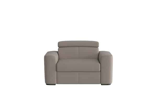 Infinity Large Fabric Armchair  Silver | Bed Sava