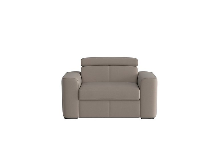 Infinity Large Fabric Armchair - Silver