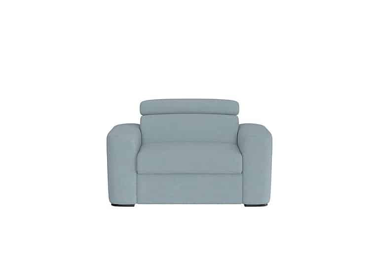 Infinity Large Fabric Armchair - Baby Blue