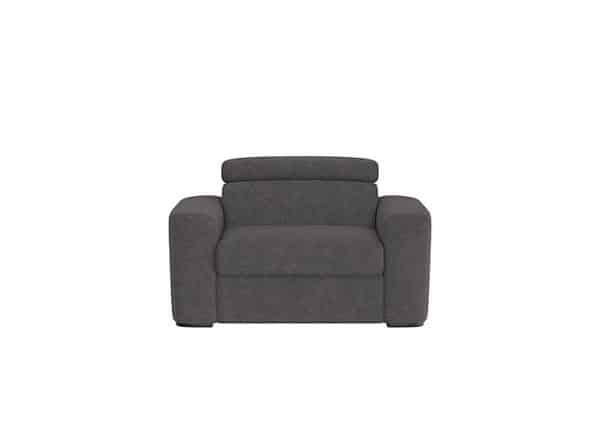 Infinity Large Fabric Armchair  Iron Grey | Bed Sava