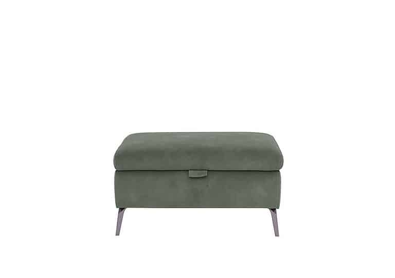 Jude Fabric Storage Footstool - Fern Dexter
