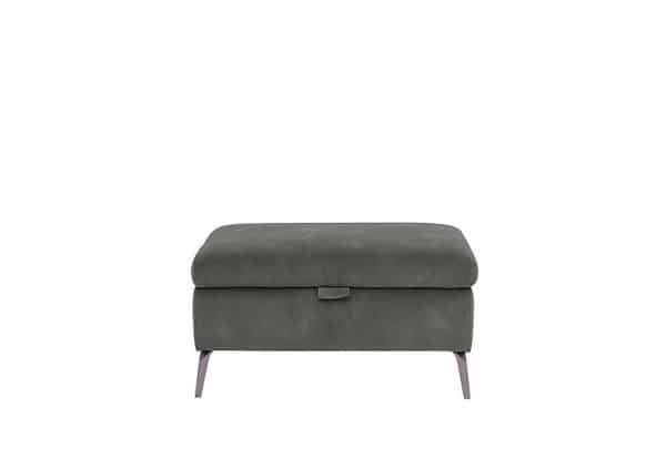 Jude Fabric Storage Footstool  Moss Dexter | Bed Sava