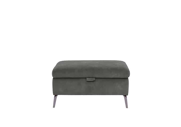Jude Fabric Storage Footstool - Moss Dexter