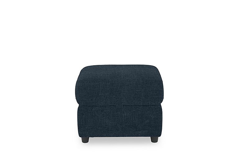 Dublin Fabric Storage Footstool - Black Mica