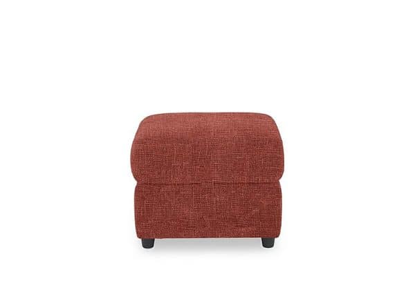 Dublin Fabric Storage Footstool  Red Maple | Bed Sava