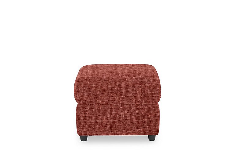 Dublin Fabric Storage Footstool - Red Maple