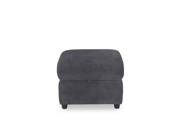 Dublin Fabric Storage Footstool  Nappa Grey | Bed Sava