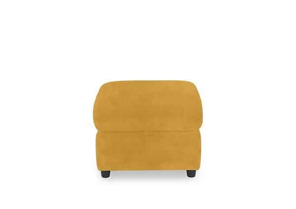 Dublin Fabric Storage Footstool  Velvet Giallo | Bed Sava
