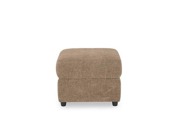 Dublin Fabric Storage Footstool  Weave Cocoa | Bed Sava