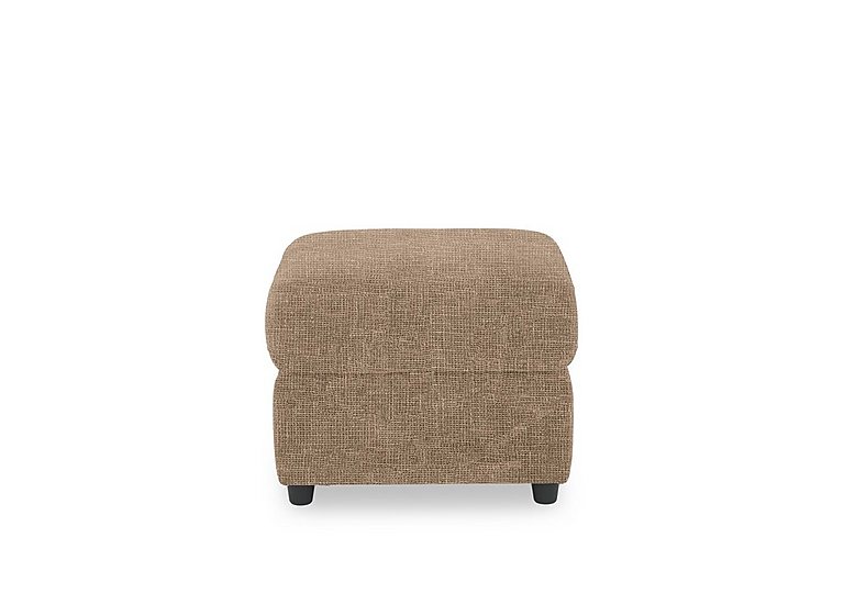 Dublin Fabric Storage Footstool - Weave Cocoa