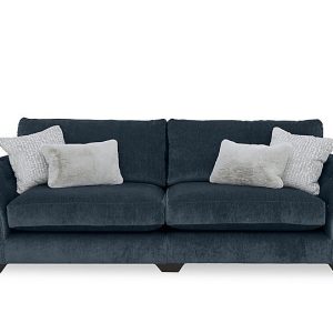 Oh So Glam Aphrodite 4 Seater Split Frame Sofa  Anthracite | Bed Sava