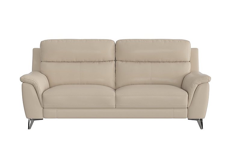 Contempo 3 Seater BV Leather Power Recliner Sofa - Dapple Grey