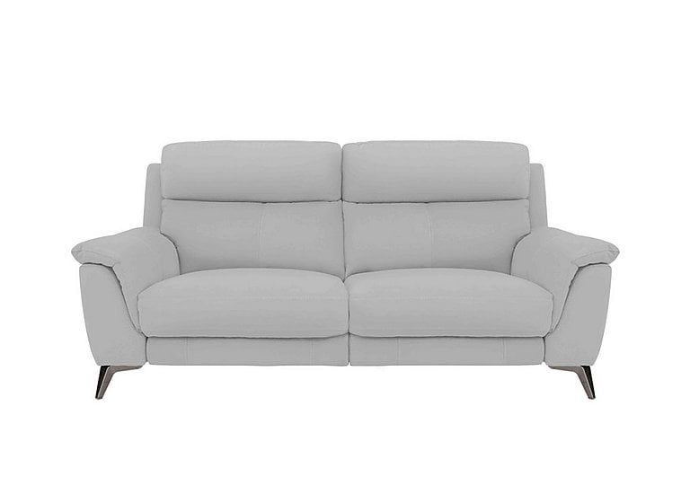 Contempo 3 Seater NC Leather Power Recliner Sofa - Grey