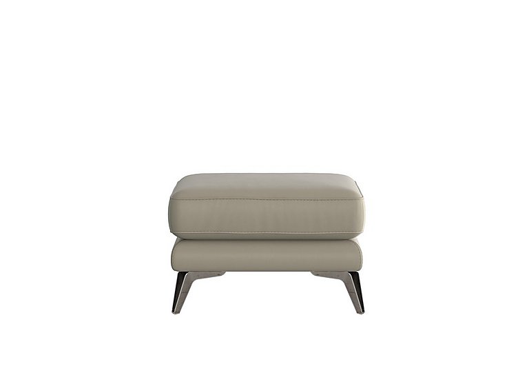 Contempo BV Leather Footstool - BV Taupe