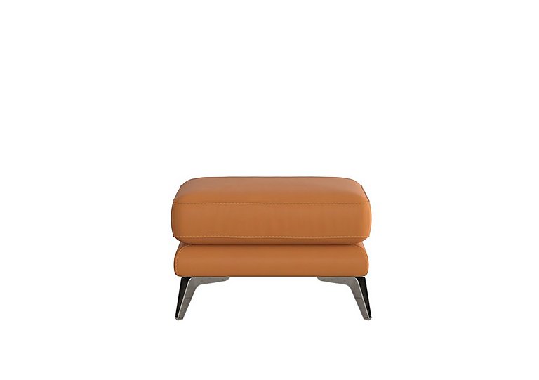 Contempo BV Leather Footstool - BV Honey Yellow