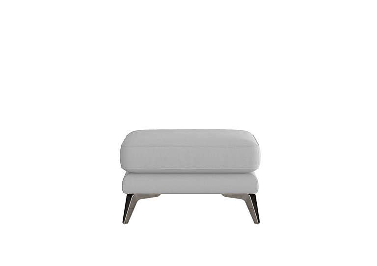 Contempo NC Leather Footstool - Grey