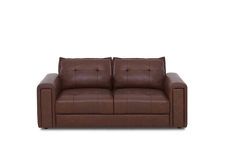 Boutique Goliath 2 Seater Leather Sofa with Storage Drawers - Butterscotch