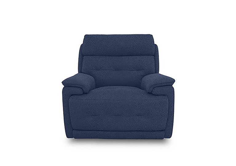 Brescia Fabric Chair with Power Recliner - Blue