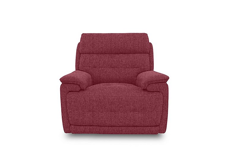 Brescia Fabric Chair with Power Recliner - Red