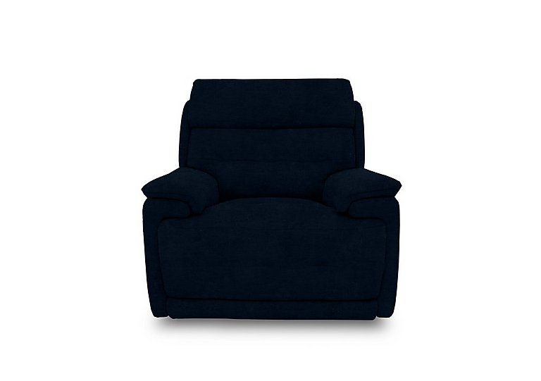 Brescia Fabric Chair with Power Recliner - R304 Navy Blue