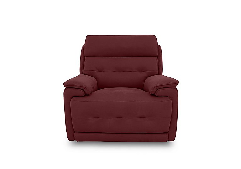 Brescia Fabric Chair with Power Recliner - Burgundy