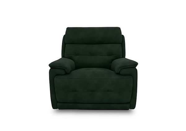 Brescia Fabric Chair with Power Recliner  Dark Green | Bed Sava