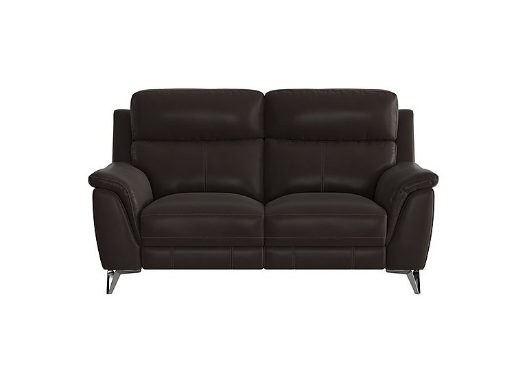 Contempo 2 Seater BV Leather Power Recliner Sofa - Dark Chocolate