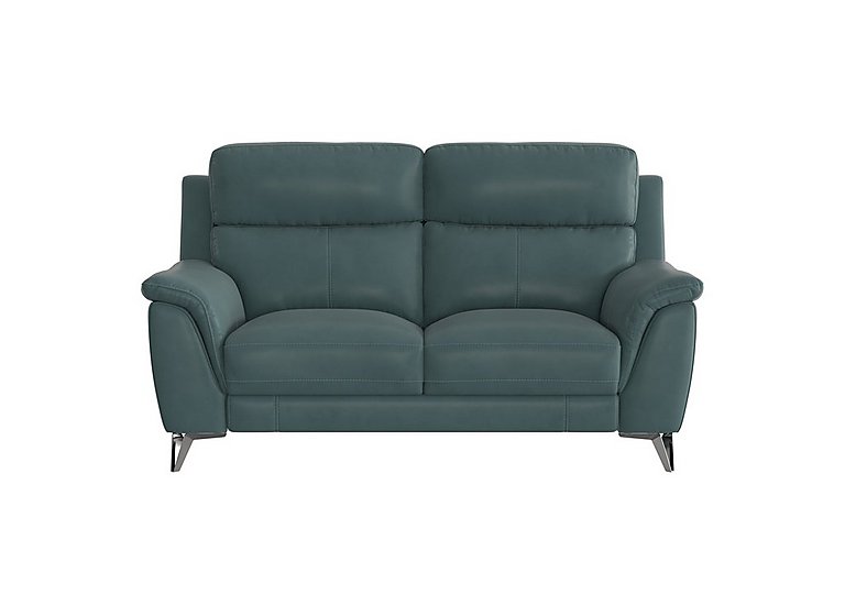 Contempo 2 Seater BV Leather Sofa - BV Lake Green