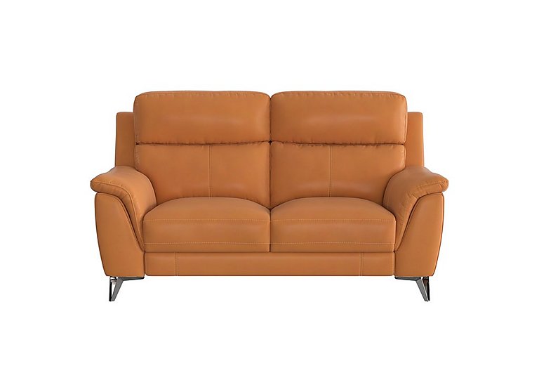 Contempo 2 Seater BV Leather Sofa - BV Honey Yellow