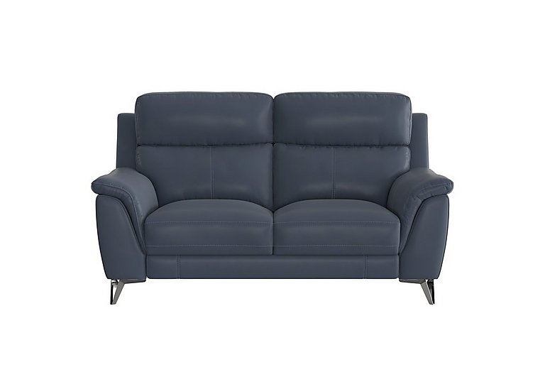 Contempo 2 Seater BV Leather Sofa - BV Ocean Blue