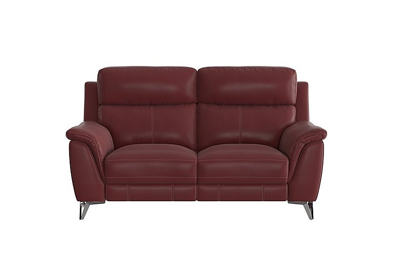 Contempo 2 Seater BV Leather Power Recliner Sofa - BV Deep Red
