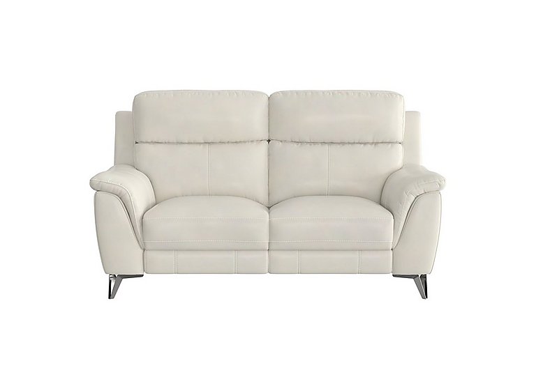 Contempo 2 Seater BV Leather Power Recliner Sofa - Frost