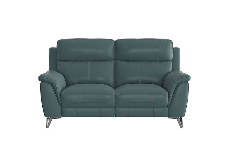Contempo 2 Seater NC Leather Power Recliner Sofa - NC Lake Green